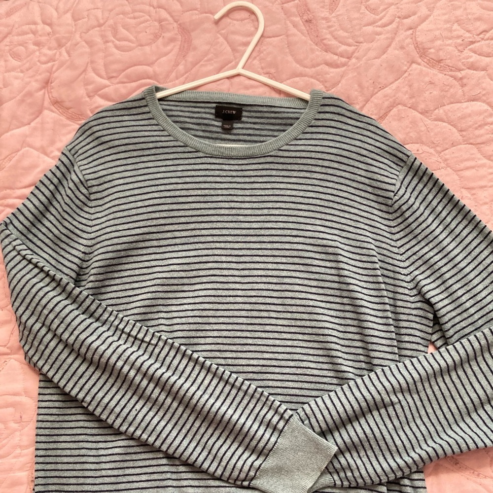 j crew striped sweater